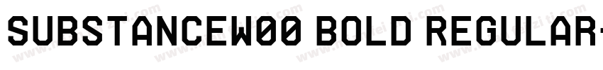 SubstanceW00 Bold Regular字体转换